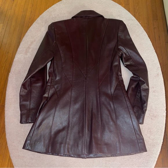 Gabriel Collection Genuine Leather Purple-Brown Jacket. Thinsulated Lining. - Picture 2 of 13